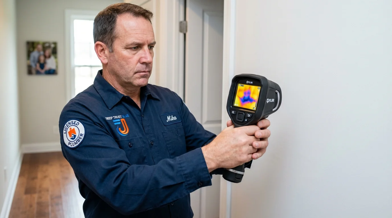 Thermal imaging leak detection by Johns Plumbing LLC in Manvel
